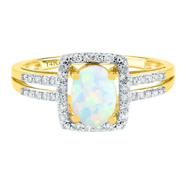 Diamond Ring in 14K Yellow Gold