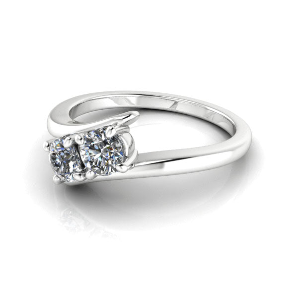 Tesoro Boston Kaylee Two Stone Diamond Ring